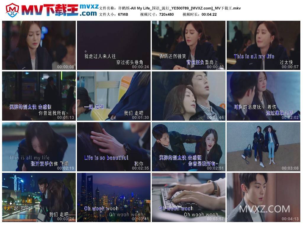 许鹤缤-All My Life_国语_流行_YE500789